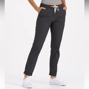 Vuori ripstop pants charcoal, small and long